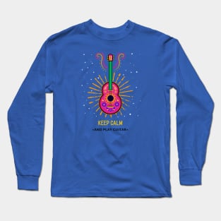 Keep calm and play guitar Long Sleeve T-Shirt